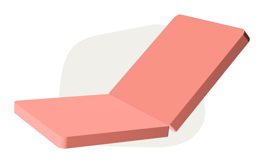 Coral thin mattress Monboxy montessori sofa set shape 