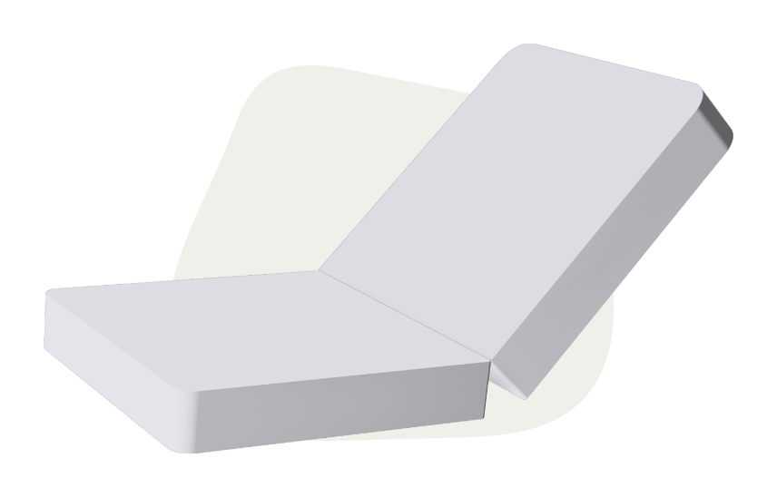 Grey base mattress Monboxy set shape
