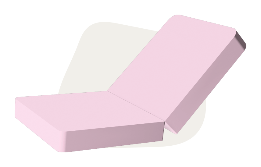 Pink base mattress Monboxy set shape