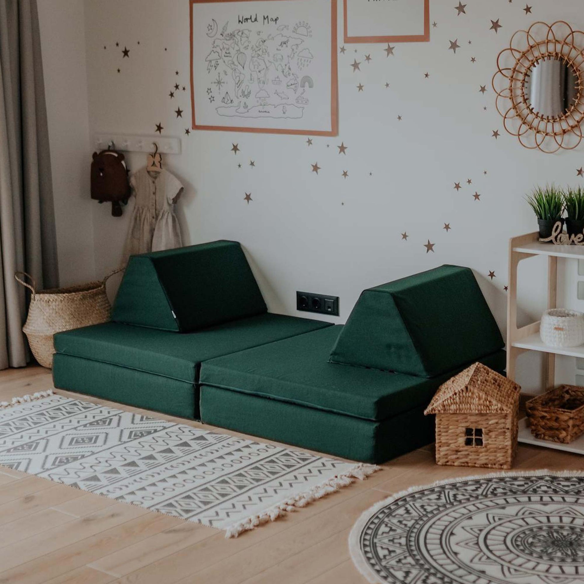 Deep green Monboxy play sofa set