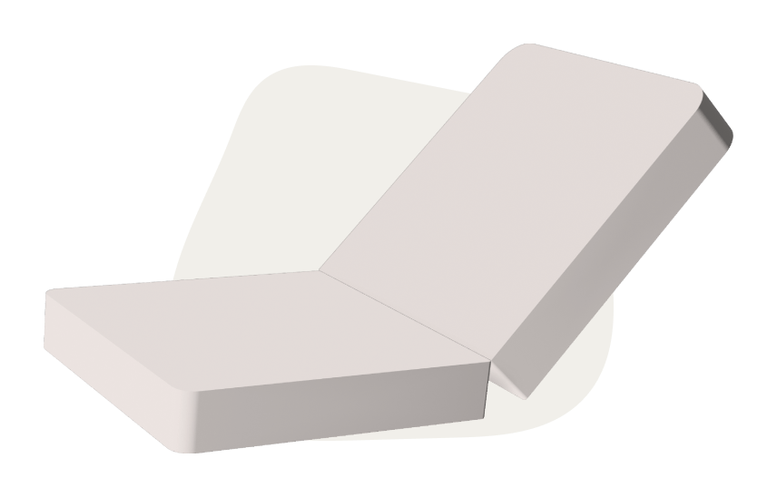 Beige base mattress Monboxy set shape 