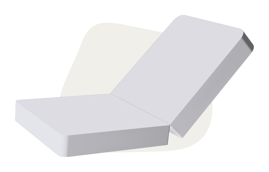 Grey base mattress Monboxy set shape 