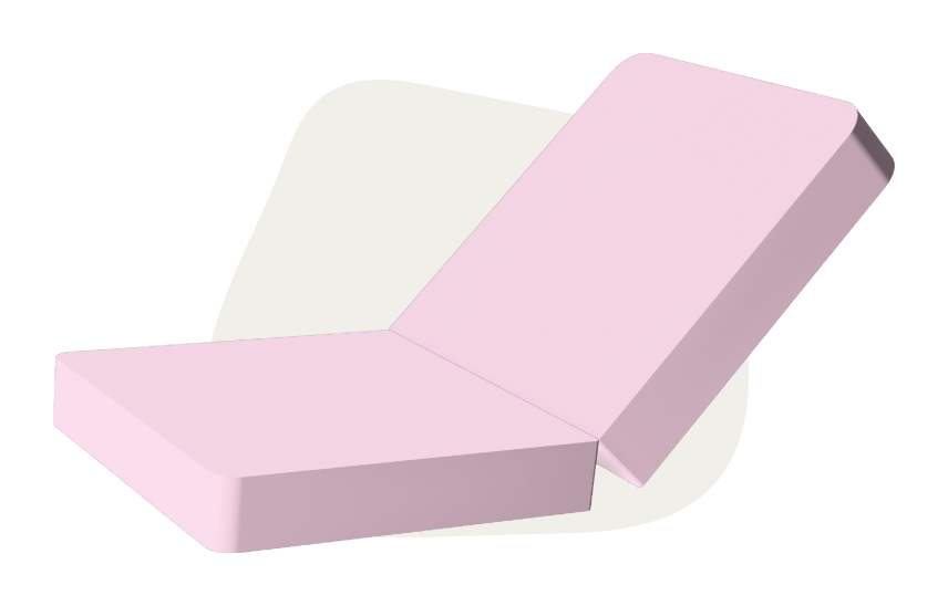 Pink base mattress Monboxy set shape 