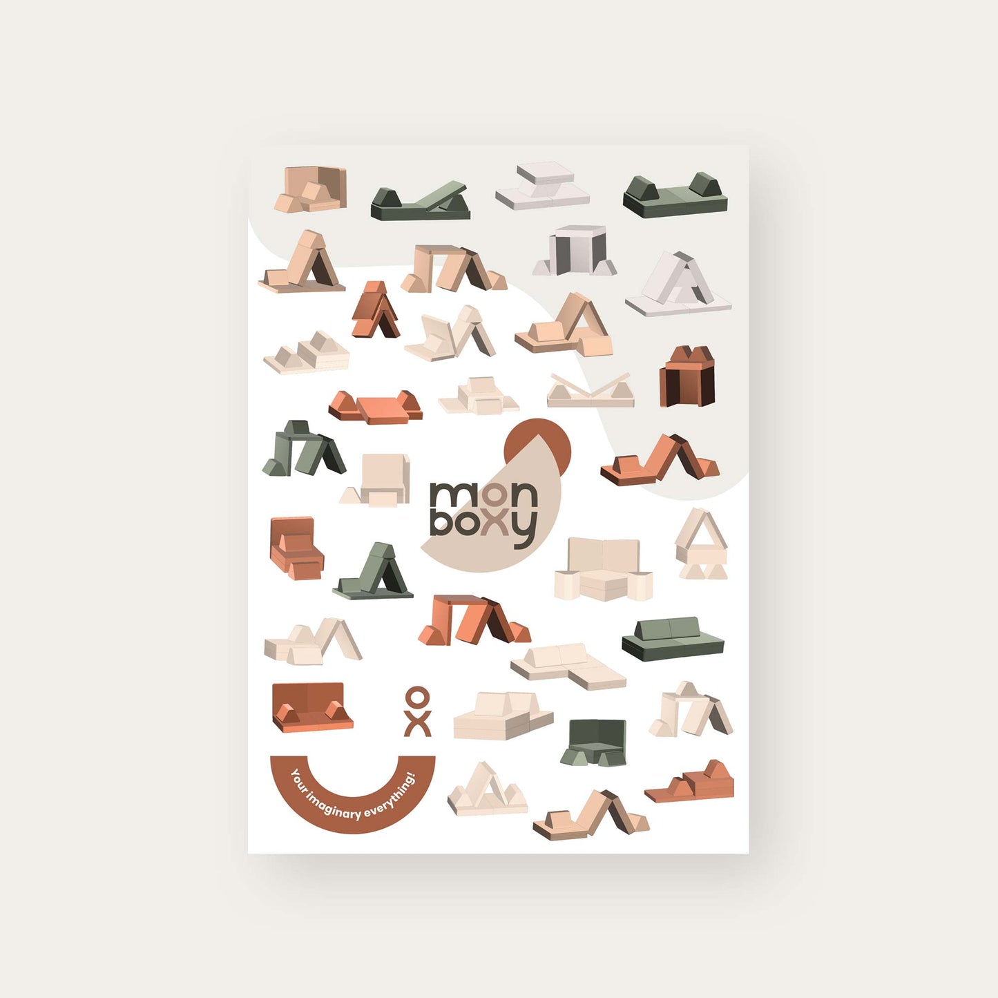 Poster di idee per costruire il divano attività - Colori tenui | scaricamento digitale