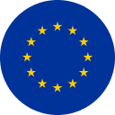 European Union round flag icon