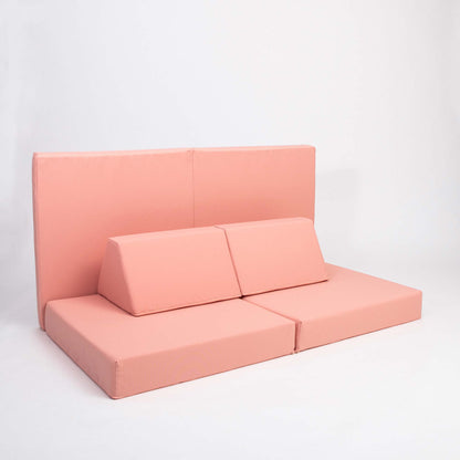 Salmon pink Monboxy activity sofa or kid play couch